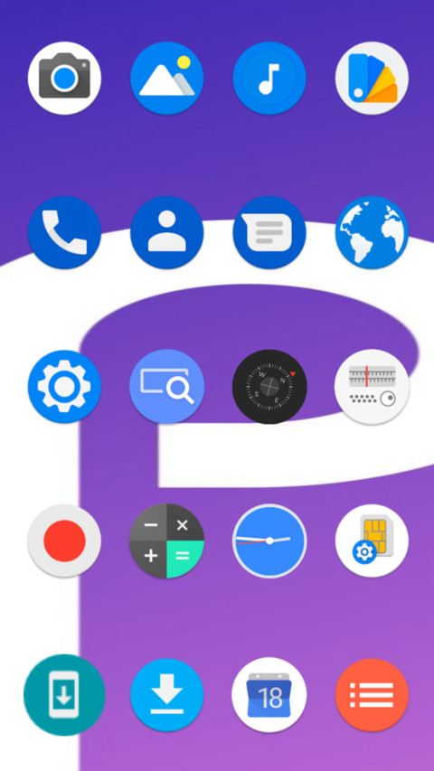Stock Android Pie screenshot