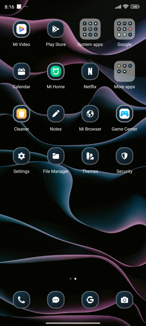 Vibrant screenshot