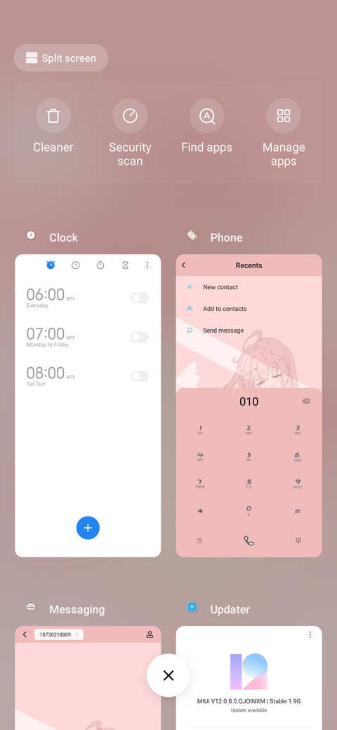 My lazy routine screenshot