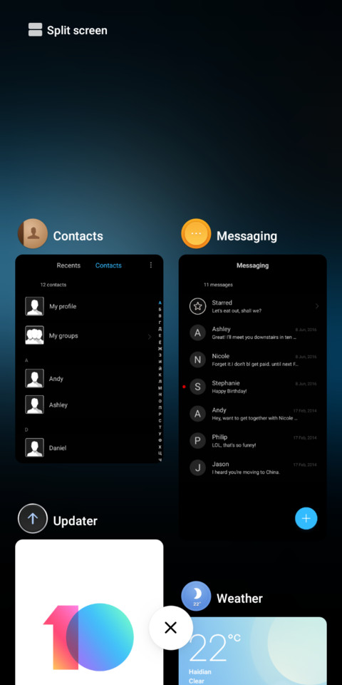 Night screenshot