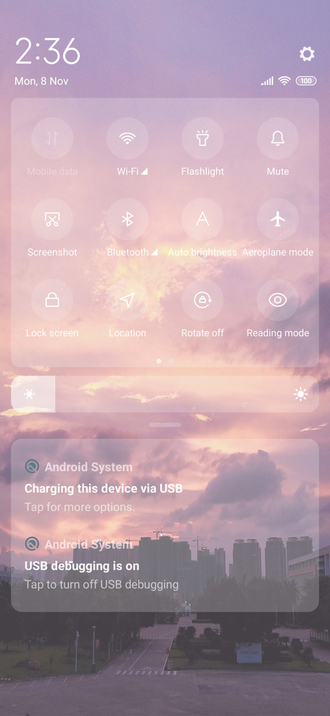 Dynamic sunset screenshot