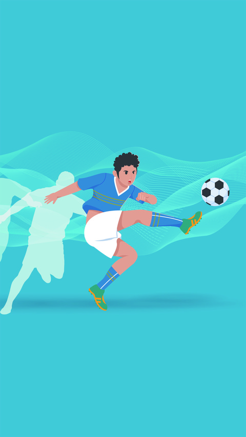 Athletes playing football screenshot