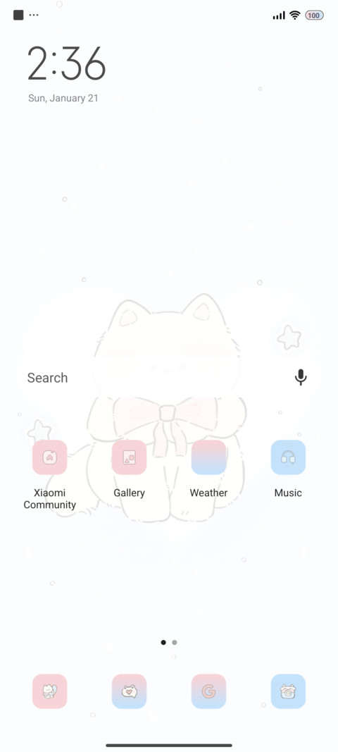 Floating kitten screenshot