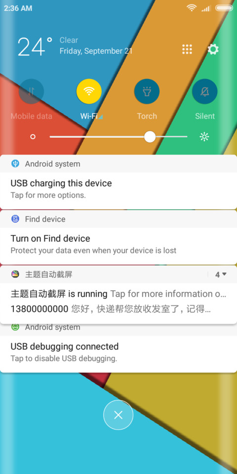 Colour screenshot
