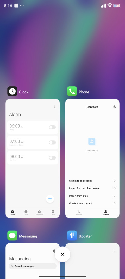 Widget pro screenshot