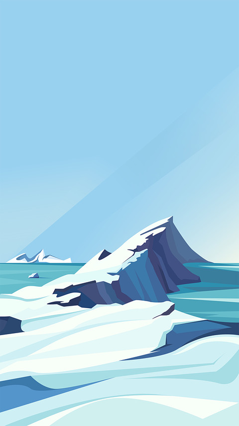 Glacier illustration screenshot