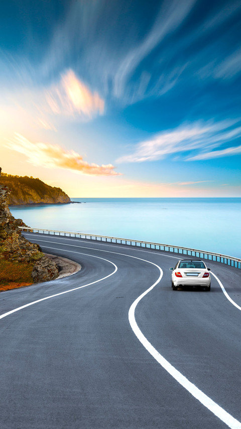 Road landscape in summer screenshot
