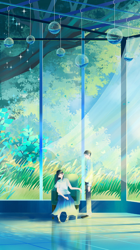 Lovers Sitting Under The Tree screenshot
