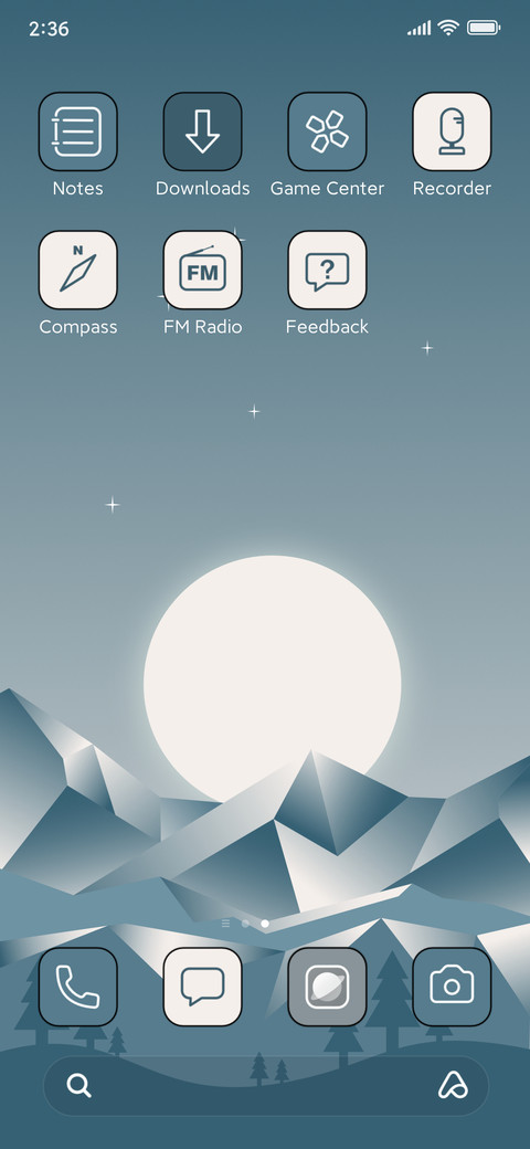 winter origami screenshot