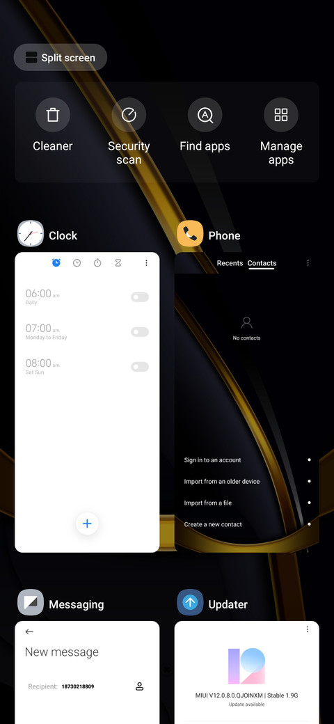 Minimalist black  screenshot