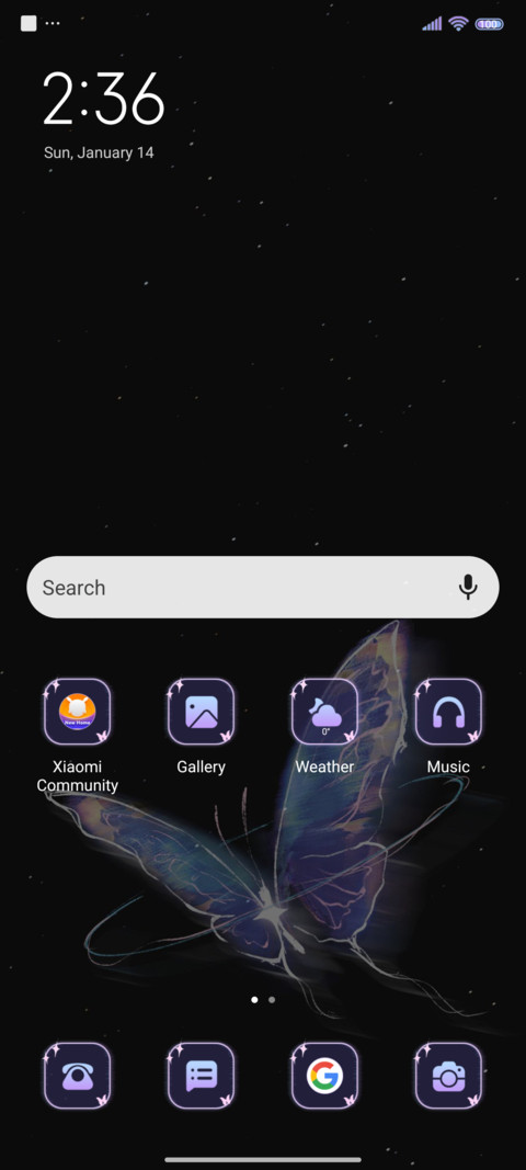Simple butterfly screenshot