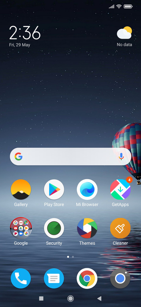 Minimalist screenshot
