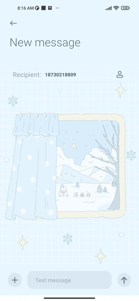 Winter window screenshot
