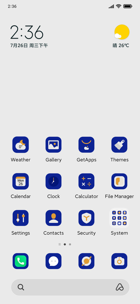 Blue white flower screenshot