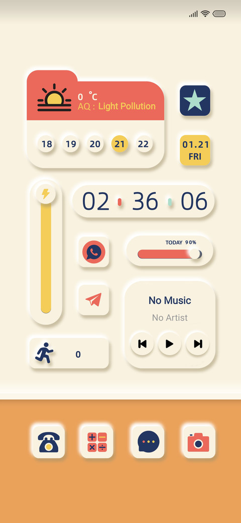 Creamy UI screenshot