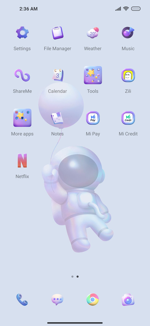 Astronaut Widgets screenshot
