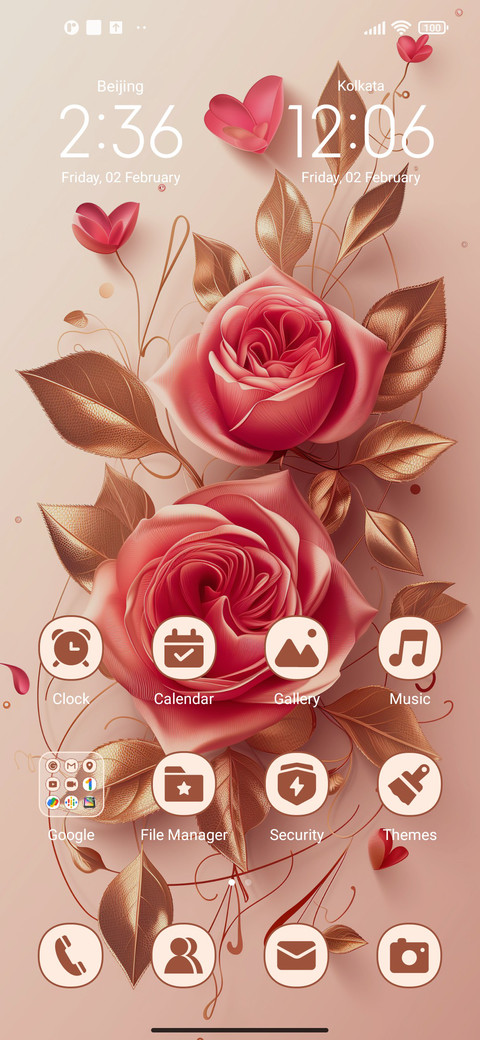 Rose gold screenshot