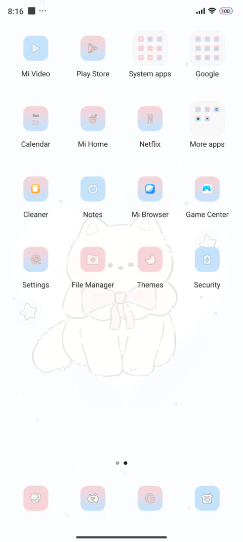 Floating kitten screenshot