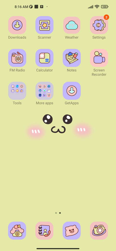 Cute emoji screenshot