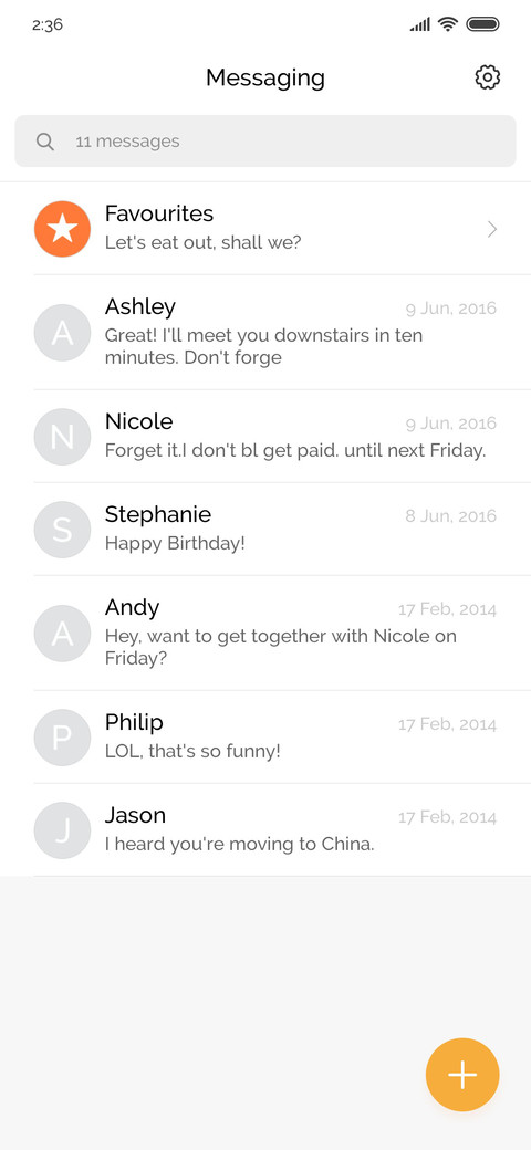 Raleway screenshot