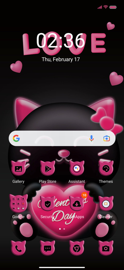 Valentine's kitten screenshot
