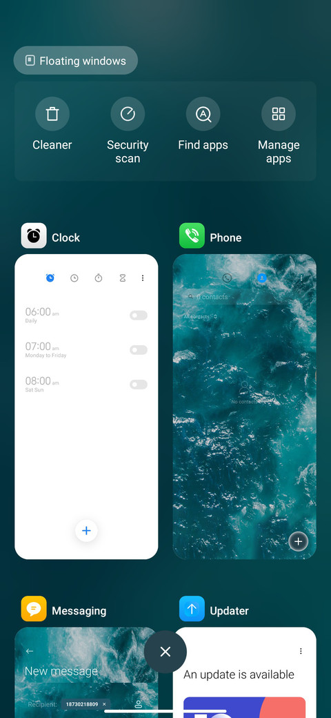 Eye protection sea screenshot