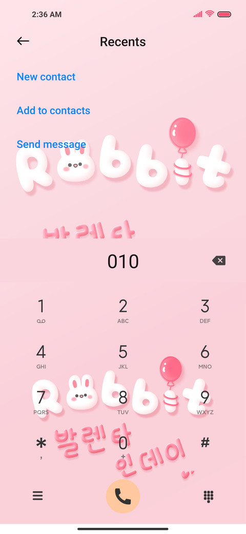 Valentine's rabbit screenshot