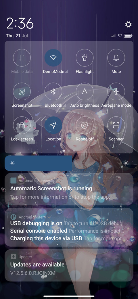 Summer rain day screenshot
