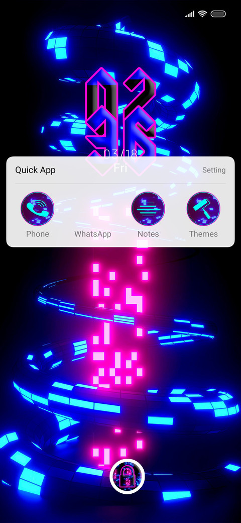 Neon 3D Design screenshot