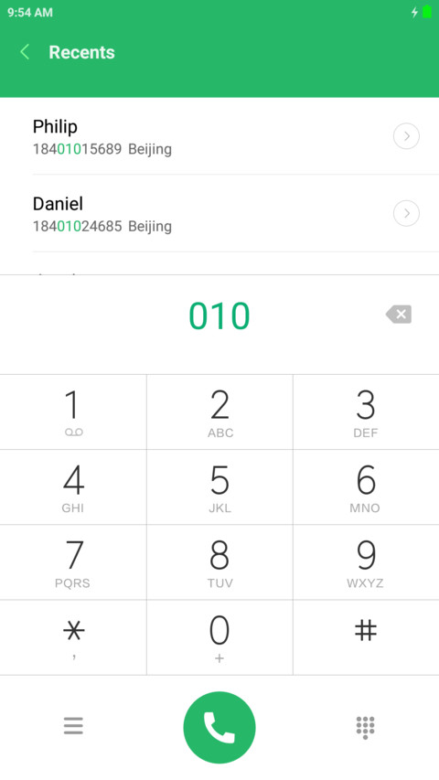 Seven Touch screenshot