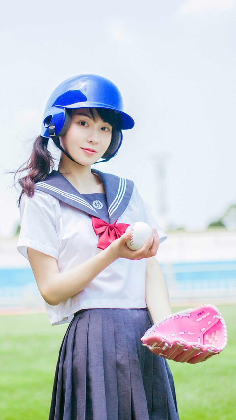 喜欢棒球的校园美女 screenshot