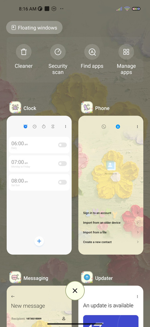 Canvas flower screenshot