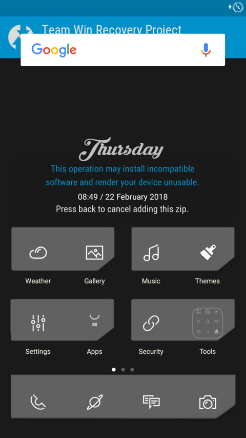TWRP screenshot