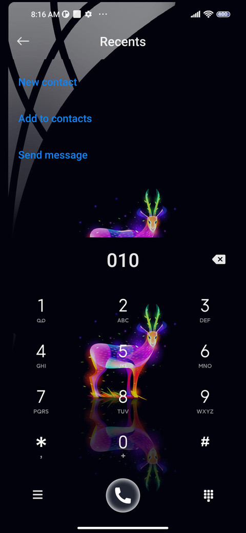 Minimalist deer screenshot