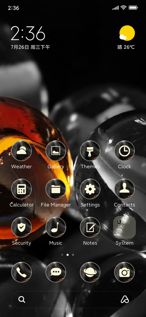 transparent marble screenshot