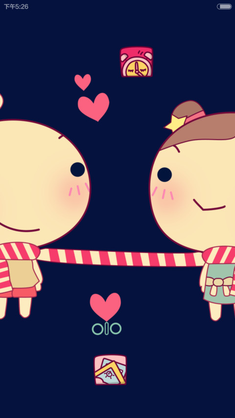happy love（自由桌面+音乐界面） screenshot