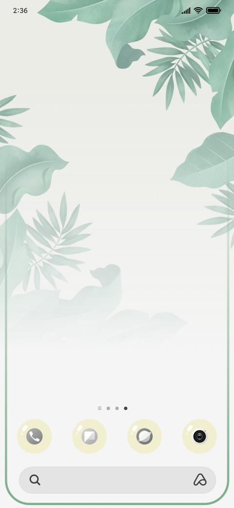 Light green screenshot