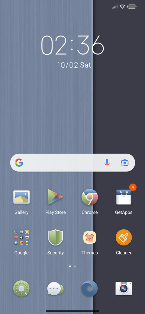 Business gray blue screenshot
