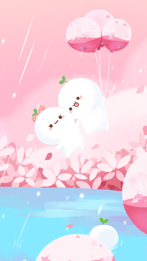 长草颜团子插画-锐景创意 screenshot