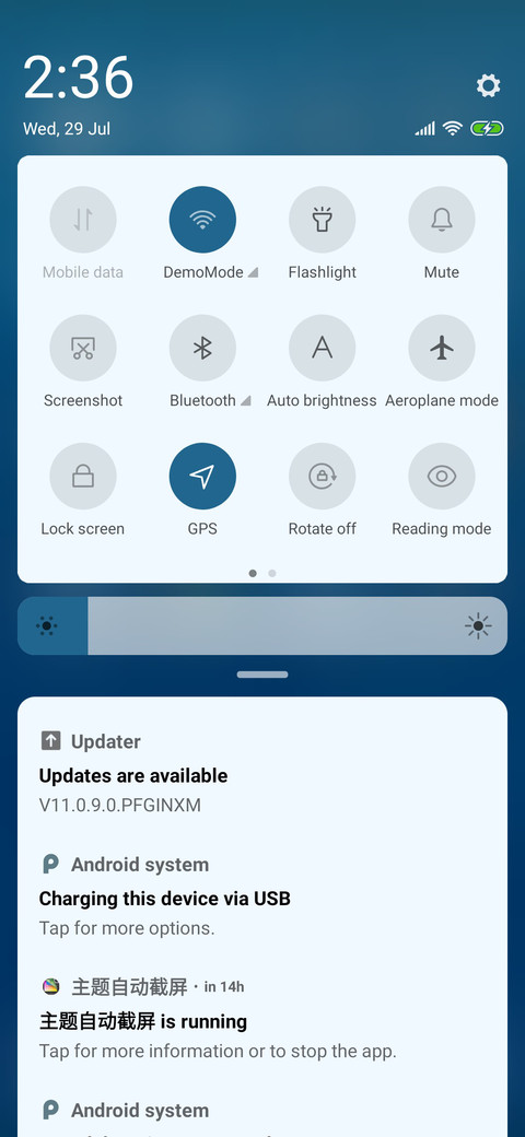 Rainy Drops - Blue_3MDS screenshot