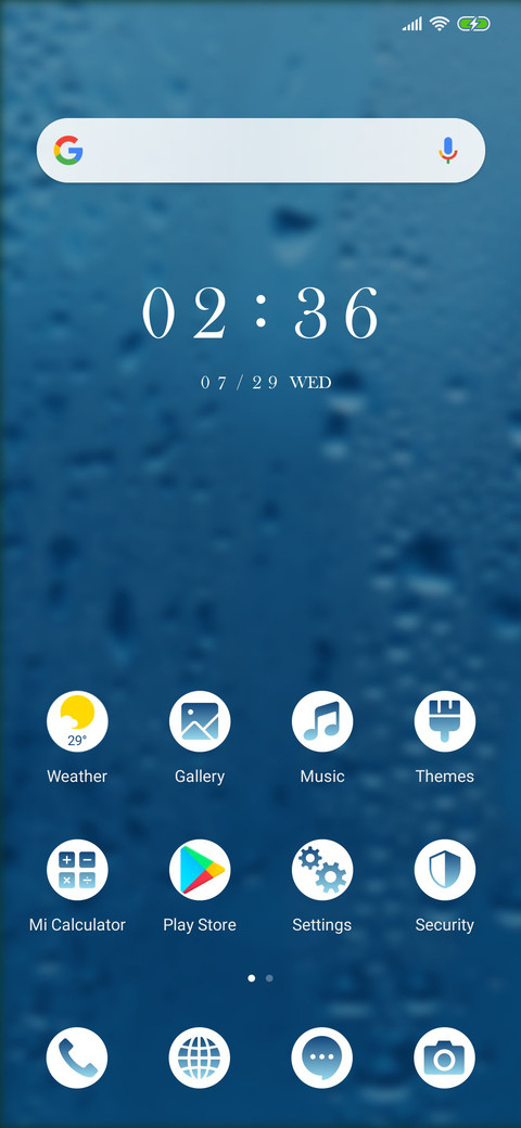 Rainy Drops - Blue_3MDS screenshot