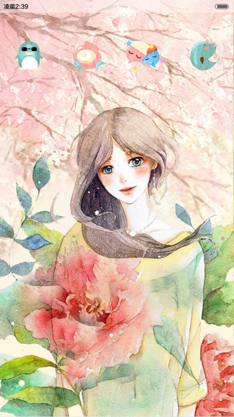  好评返现 浅笑看花开 3锁屏、自由桌面、音乐界面  screenshot