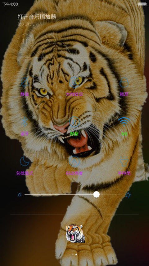 下山虎（动态桌面+百变虎眼图标+解锁音效） screenshot