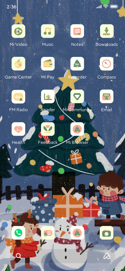 Christmas circle screenshot