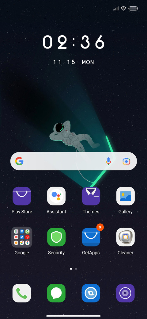 Space travel screenshot
