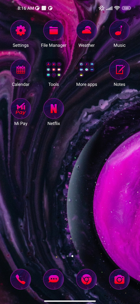 Abstract shine screenshot