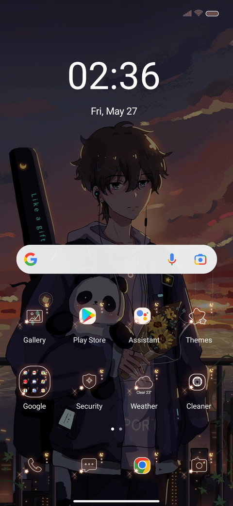 setting sun screenshot