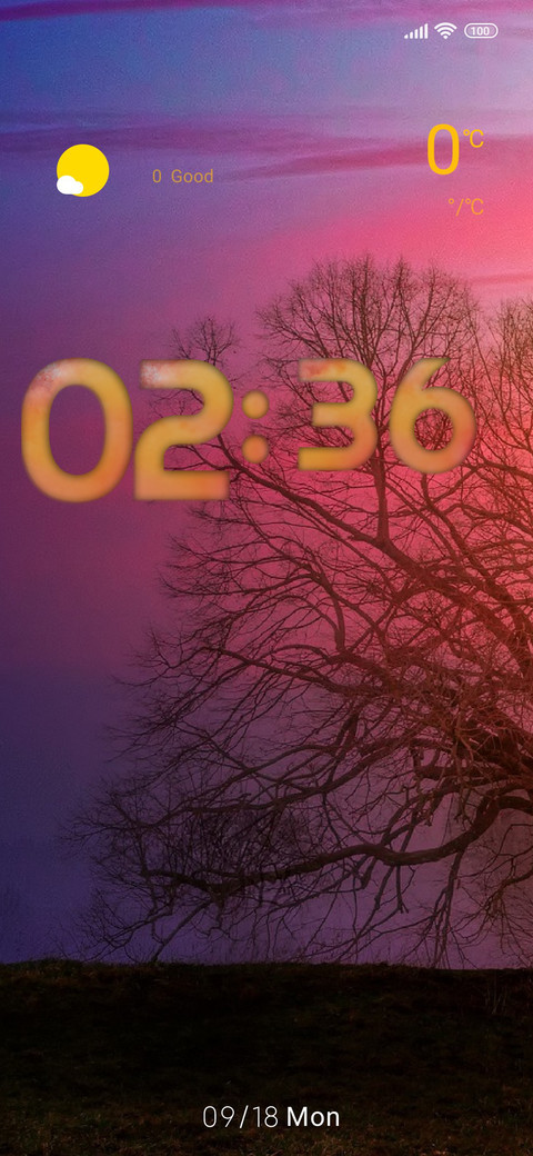 pastel sunset screenshot