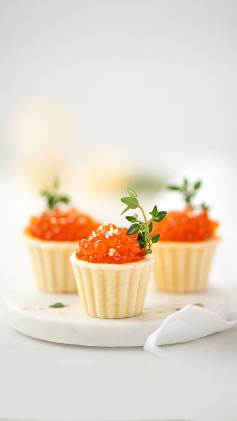 Red Salted Salmon Caviar in Tartlets screenshot