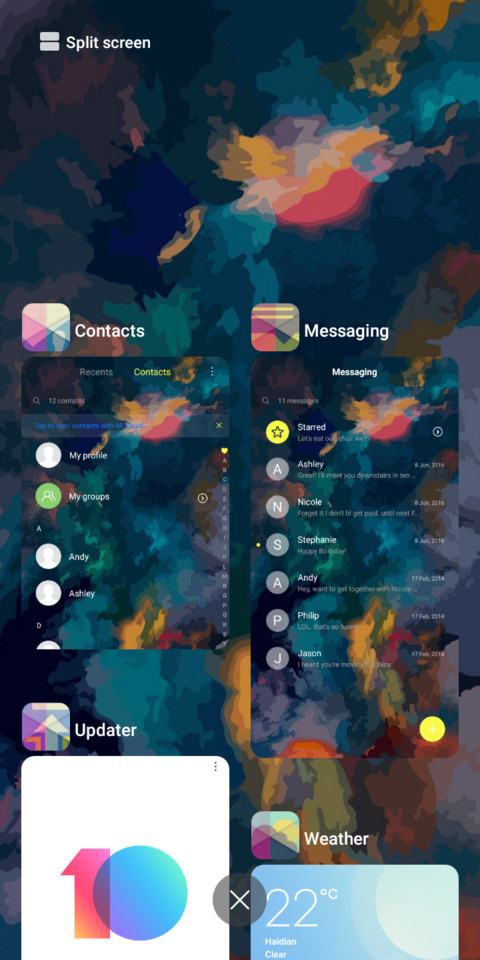 Piscoks Flyme screenshot